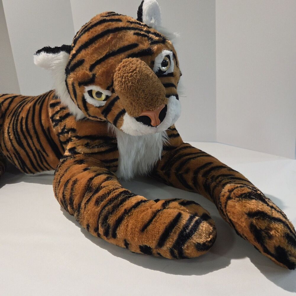 Animal Planet Jumbo Giant Huge Large Tiger Plush 41” Floppy Big Cat Stuffed Toy